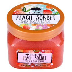 Скраб для тела персик/яблочный нектар/лилия Tree Hut Peach Sorbet Sugar Scrub 510g