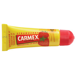  Carmex strawberry tube Клубничный бальзам для губ 10 мл (арт. 083078014315)