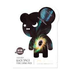  THE OOZOO Bear black space pore caring mask Двухфазная маска для сужения пор Мишка Черная дыра (арт. 5980553)