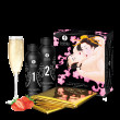 Гель для NURU массажа Shunga Oriental Body-to-Body - Sparkling Strawberry Wine плюс простыня - №3