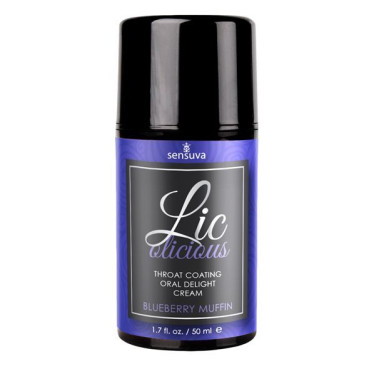  Гель для минета Sensuva - Lic-o-licious Blueberry Muffin (50 мл), маслянистый, без сахара