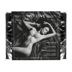  Простыня из винила Fetish Tentation Black 220x200, черная