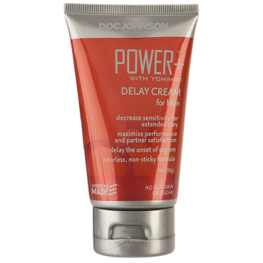  Мощный крем-пролонгатор с экстрактом Йохимбе Doc Johnson Power+ with Yohimbe Delay Cream (56 грамм)