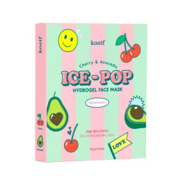  Гідрогелева маска для обличчя з вишнею і авокадо Koelf Cherry & Avocado Ice-Pop Hydrogel Face Mask - 5 шт