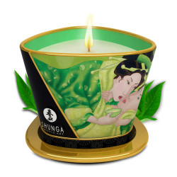  Масажна свічка Exotic Green Tea аромат: зелений чай, 170 мл. SHUNGA (Канада)