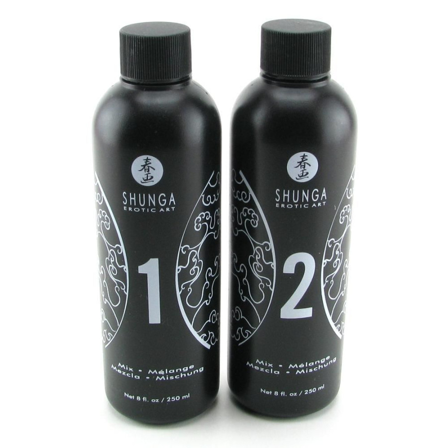 Гель для NURU массажа Shunga Oriental Body-to-Body - Exotic Fruits (2 x 225 мл) плюс простыня - №6