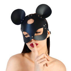  Кожаная маска мышки Art of Sex - Mouse Mask, цвет Черный