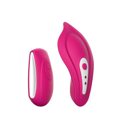 Вібратор у трусики Liebe Panty Vibe Recargable Cerise, нагрів до 39 °C, пульт, трусики в комплекті