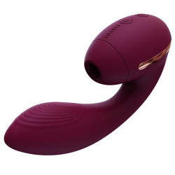  Вакуумный вибратор Kistoy Tina Mini Violet, вагинально-клиторальный