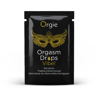  САШЕТ Клиторальные капли с вибрацией ORGASM DROPS VIBE! - 2 мл Orgie (Бразилия-Португалия)