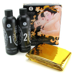  Гель для NURU массажа Shunga Oriental Body-to-Body - Melon Mango (2 x 225 мл) плюс простыня