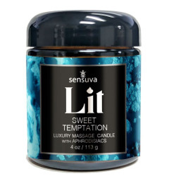  Масажна свічка Sensuva Lit Sweet Temptation Massage Candle 113г