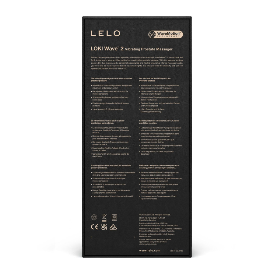 Вибратор LELO Loki Wave 2 Black - №9