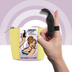  Вибратор на палец FeelzToys Magic Finger Vibrator Black