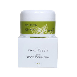  Крем для інтенсивного заспокоєння шкіри обличчя DEOPROCE Real Fresh Vegan Intensive Soothing Cream 100g
