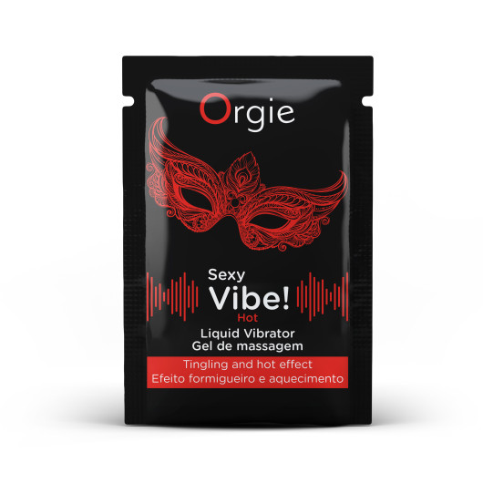 САШЕТ Жидкий вибратор SEXY VIBE, 2 мл вибрация + согревающий эффект Orgie (Бразилия-Португалия) - №1