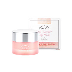  Нічна маска для губ з вітаміном Е і маслом камелії Petitfee Oil Blossom Lip Mask 15g