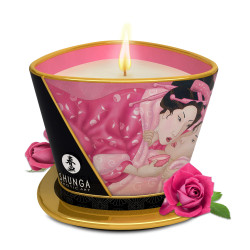  Масажна свічка Rose Petals аромат: пелюстки троянди, 170 мл. SHUNGA (Канада)