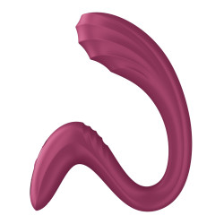  Вагинально-клиторальный вибратор Satisfyer G for Goddess 3 Wine Red, 2 мотора