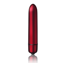  Вибропуля Rocks Off RO-90mm 10 Speed Scarlet Velvet матовая, 10 режимов работы, на батарейке