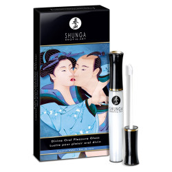  Стимулирующий блеск для губ Shunga LIPGLOSS - Coconut Water (10 мл), эффект покалывания, холод-тепло