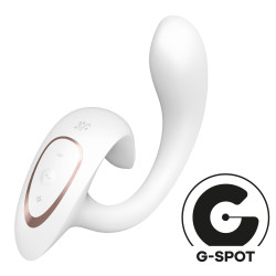  Вагінально-кліторальний вібратор Satisfyer G for Goddess 1 White, 2 мотори