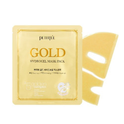  Гідрогелева маска для обличчя з золотим комплексом +5 Petitfee Gold Hydrogel Mask Pack +5 golden complex 32g - 1шт