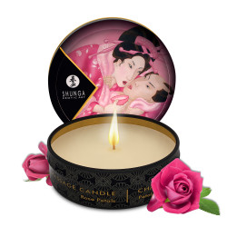  Масажна свічка Rose Petals аромат: пелюстки троянди, 30 мл. SHUNGA (Канада)