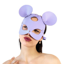  Кожаная маска мышки Art of Sex - Mouse Mask, цвет Лавандовый
