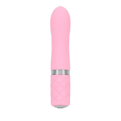  Роскошный вибратор PILLOW TALK - Flirty Pink с кристаллом Сваровски, гибкая головка