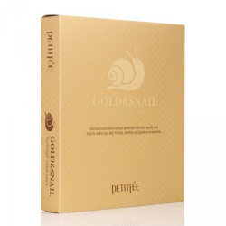  Гідрогелева маска для обличчя з золотом і равликом Petitfee Gold & Snail Hydrogel Mask Pack - 30g x 5 шт