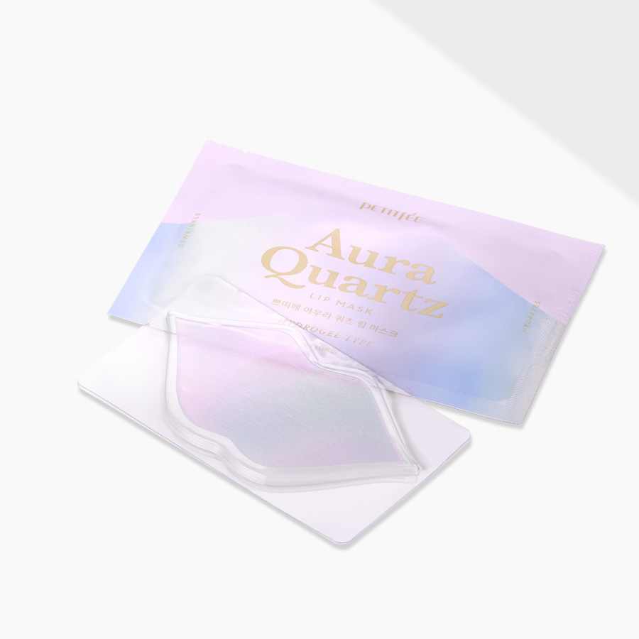 Зволожувальна гідрогелева маска для губ з екстрактом перлів Petitfee Aura Quartz Lip Mask Hydrogel Type 6.4g - №6