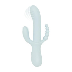  Вібратор-кролик Good Vibes Only - SAGE Triple Stimulation Vibe Soft Silicone - Blue