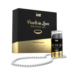  Набор для жемчужного массажа Intt Pearls in Love: ожерелье и силиконовый массажный гель