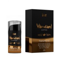 Рідкий вібратор, густий гель, дуже смачний, діє до 30 хвилин Intt Vibration Coffee 