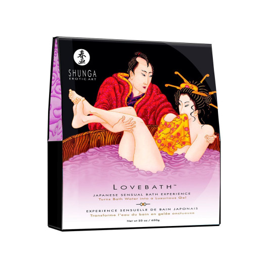 Гель для ванны Shunga LOVEBATH - Sensual Lotus 650гр, делает воду ароматным желе со SPA еффектом - №1