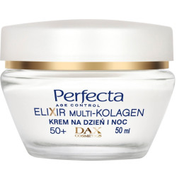  Зміцнюючий ліфтинг-крем для обличчя для віку 50+ PERFECTA Elixir Multi-Collagen Cream Lifting 50+ 50ml