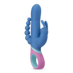  Вибратор кролик с ротацией и анальным стимулятором PMV20 Vice - Double Vibrator