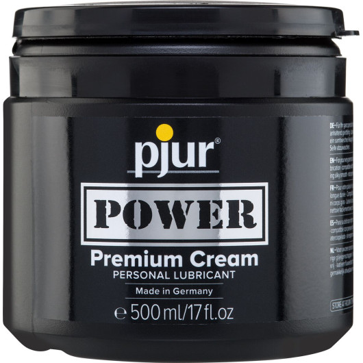 Густая смазка для фистинга и анального секса pjur POWER Premium Cream 500 мл на гибридной основе - №1