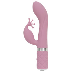  Розкішний вібратор-кролик Pillow Talk - Kinky Pink з кристалом Сваровські, потужний