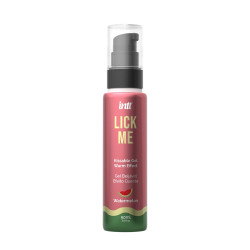  Гель для оральних пестощів з зігрівальним ефектом INTT Lick Me Kissable Gel Watermelon 50 мл
