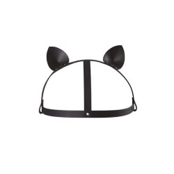  Маска кошечки Bijoux Indiscrets MAZE - Cat Ears Headpiece Black, экокожа