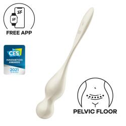  Вагінальні кульки з вібрацією Satisfyer Love Birds 1 Connect App White