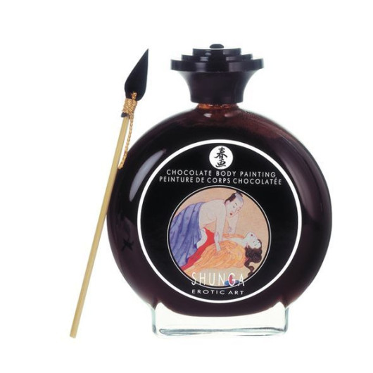 Краска для тела Shunga BODYPAINTING - Aphrodisiac chocolate (100 мл) без глютена и парабенов - №1
