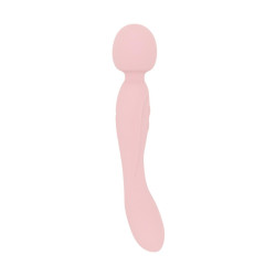  Вібромасажер Good Vibes Only - SIMI Double-Sided Wand Vibrator Soft Silicone - Pink
