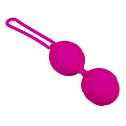  Вагинальные шарики Adrien Lastic Geisha Lastic Balls Mini Magenta (S), диаметр 3,4см, вес 85гр