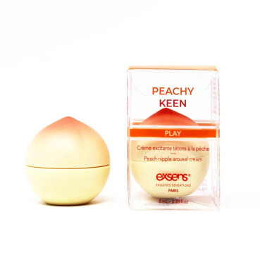  Возбуждающий крем для сосков EXSENS Peachy Keen (8 мл) с жожоба и маслом Ши, съедобный
