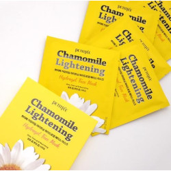  Гідрогелева освітлююча маска для обличчя з екстрактом ромашки Petitfee Chamomile Lightening Hydrogel Face Mask - 5 шт
