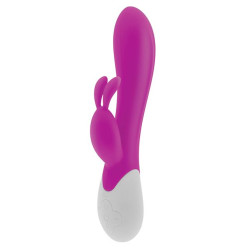 Вібратор-кролик S Pleasures Premium Corabi Rabbit, рожевий, вушка для клітора, 16 режимів, нагрів