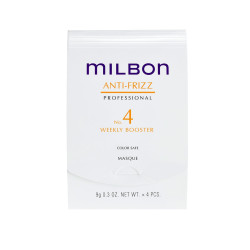 Пролонгирующий бустер-маска против пушистости, 4 × 9 г Milbon Anti-Frizz No. 4 Weekly Booster 4x9 g
